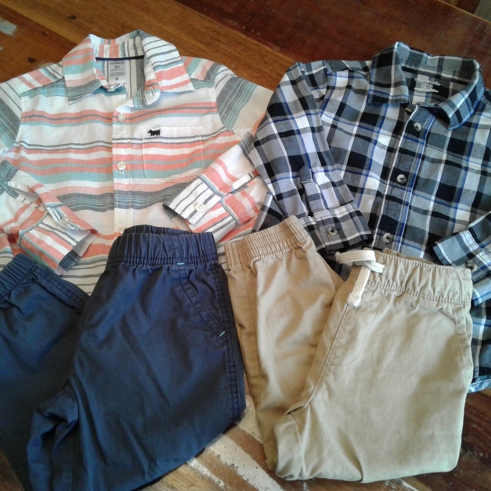Button Down Shirt and Pants Bundle